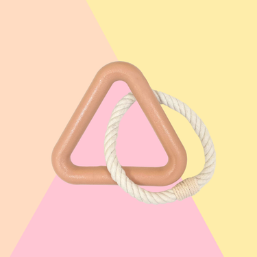 Jouet à mâcher Triangle Beige